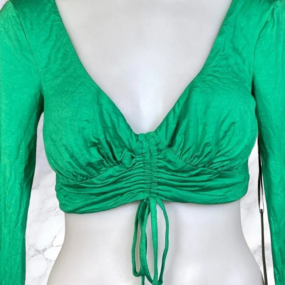 House of Harlow 1960 xREVOLVE Yulia Top - Dark Green